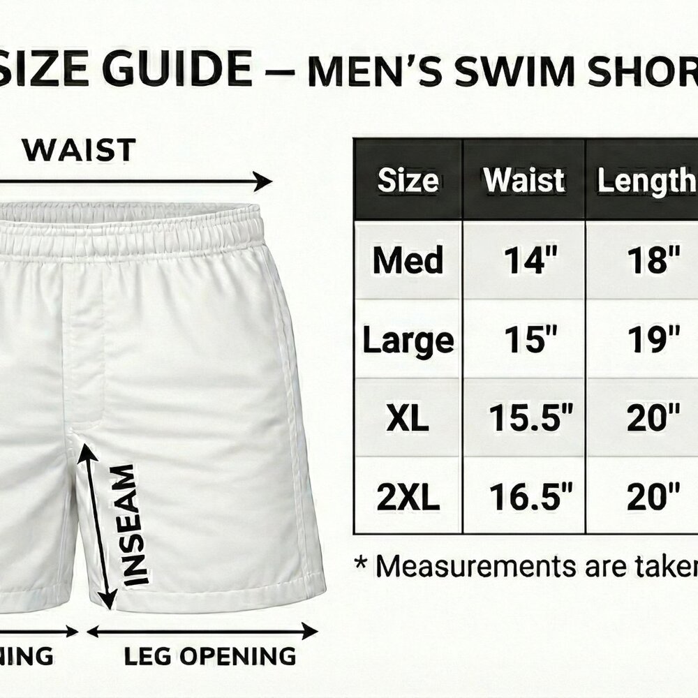 Men Swim Trunks Swimming Swimwear Suit Beach Surf Board Shorts 3 Pockets Cargo - Picture 5 of 5